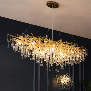 Living Room Villa Decorative Crystal Chandelier Decoration Pendant Light