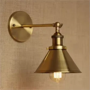 Loft American Retro Industrial Style Iron Art Gold Antique Copper E27 Decoration Wall Lamp for Home Use