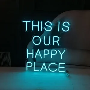 Logo Custom Neon Light Wedding Sign UV Printed Custom Business Name Sign Advertising Board