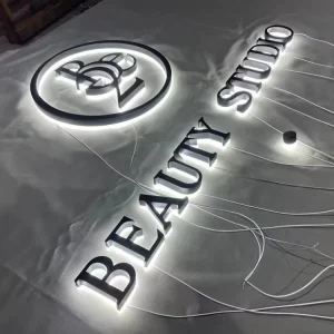 Logo Maker Customized Backlit Letters Advertising Signs Office Wall LED Sign Logo Indoor Business Sign