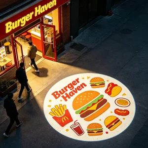 Logo Projector Free Custom Advertising Lights 100W 150W LED Gobo Light Business Sign Wall Projection Lamp Outdoor Waterproof IP67