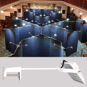 Long Arm Exhibition Light 30W 50W Clamp Type White for Trade Show Display and Professional Exhibition Lighting