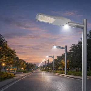 Long Life 100000H Wide Optics IP66 IK10 AC Outdoor LED Street Light for City Road Highway Parking Lot
