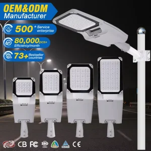 Long Lifecycle Outdoor Lighting IP66 Waterproof Aluminum SMD 50W 100W 150W 200W Project LED Street Light