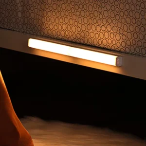 Long Strip Wireless Bar Cabinet Night Light Rechargeable Indoor Modern Gold Luxury Hotel Lights Motion Sensor LED Wall Lamp