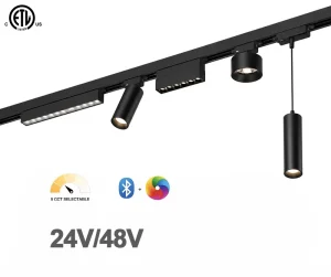 Low Glare 48V 20mm Magnetic Grille Track Light High CRI 90 DALI CCT Dimmable LED Module for Commercial Office Projects