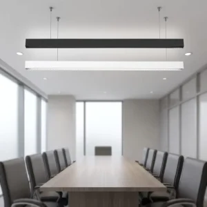Low Price Product IP20 PC Surfaced Mounted 48W Linear Light System Hanging Linear Led Ceiling Light Fixture