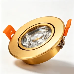 Low Profile Ultra Thin COB Embedded Spotlight Recessed LED Aluminum Fixture for Residential Ceiling Lighting