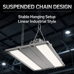 Low UGR Dimmable LED UFO AC85 265V IP65 Indoor Factory Warehouse Supermarket Industrial 2FT 4FT High Bay Light
