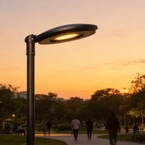 Luminaire Die-Cast Aluminum LED Outdoor Post Top Light for Road IP66 Waterproof AC 5-Year Warranty