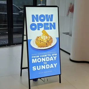 Luminous LED Light Box Poster Stand Double Sided LED Light Box Frame Stand Advertising Boards for Outdoor