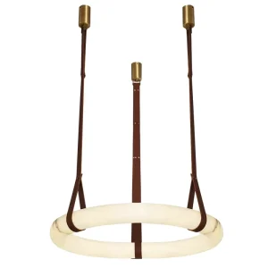 Luxurious Alabaster Hanging Chandeliers Pendant Lights for Living Room Round Light and Lamps Decoration