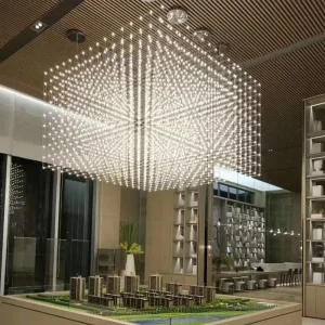 Luxury Architectural Lighting Chandelier For Hotel Lobby Ceiling Design