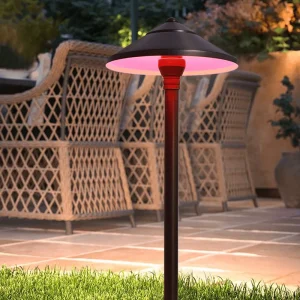 Luxury Brass 3W Pathway Light IP65 Waterproof RGBW LED Outdoor Landscape Garden Lighting