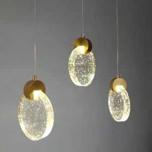 Luxury Chandeliers Pendant Lights Home Lamp Staircase Single-head High Ceiling Crystal Blown Glass Chandelier
