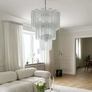 Luxury Crystal Murano Chandeliers Modern Glass Hanging Lamps Living Room Hotel Decorative Ceiling Lighting Pendant Chandelier