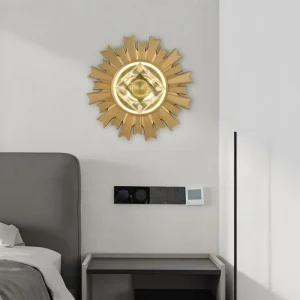 Luxury Crystal Wall Light Collection White clear+gold 25 x 25 mm for Bedrooms Corridors and Hotel