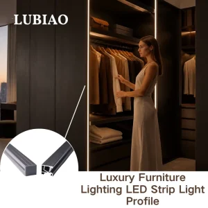 Luxury Furniture Lighting LED Strip Light Profile for Hotel Wardrobe Storage Cabinet Interior Illumination Solution YB1022 43