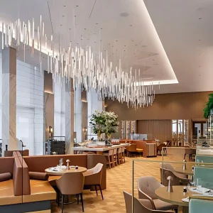 Luxury High Ceiling Branch Large Chandelier Custom LED Light for Mosque Hall