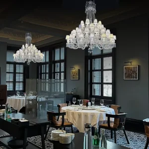 Luxury Hotel Project Custom Commercial Lighting Extra Large French Crystal Chandelier