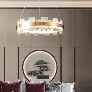 Luxury Indoor Lighting Chandelier Big Pendant Lights Decoration for Living Room Middle Sizes