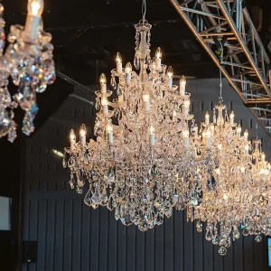 Luxury K9 Crystal Chandelier Modern Pendant Lamp for Indoor Living Room Dining Room Hotel Wedding Event Decoration