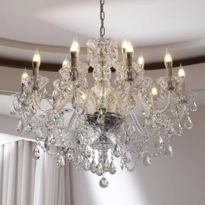 Luxury K9 Crystal LED Pendant Chandelier for Wedding Dining Room Living Room Home Decor Hanging Lamp
