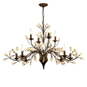 Luxury K9 Crystal Wedding Chandeliers & Pendant Lights Modern Lustre Ceiling Pendant Light for Living Room Hotel Lobby Lighting