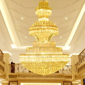 Luxury Large Size Lighting Crystal Chandelier Hanging Pendant Light