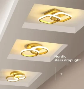 Luxury Lighting Modern Surface Mounted Ceiling Lamp Acrylic Iron Ceiling Light Chandelier Lights for Home Ceiling