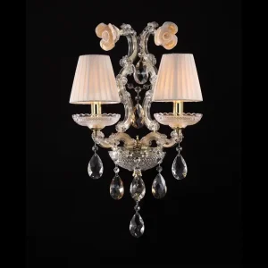 Luxury Modern Gloss Crystal Wall Lamp Hand Blown Glass Decor Light for Living Room Bedroom Home Decor