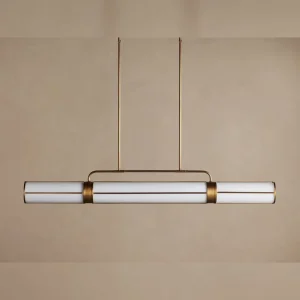 Luxury Modern Linear Chandelier for Dining Room American Creative Glass Chandelier Home Custom Hotel Villa Pendant