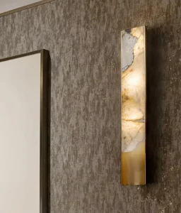 Luxury Natural Mica Stone Wall Lamp Simple LED Light for Home for Living Room Bedroom Home Decoration Light