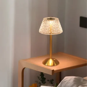 Luxury Touch-Control LED Table Lamps Cordless Rechargeable 3 Color Dimming Night Light for Modern Bedroom Styling Portable