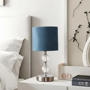 Luxury Velvet Lampshade Table Lamp for Boutique Hotel Lobby Custom Fabric Desk Light Hospitality Project Grade CE ETL Certified
