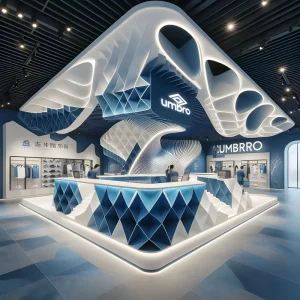 MEGA Modern Fashion Exhibition Stand Booth Modular Assembly for Pop Up Store Mall Event Show