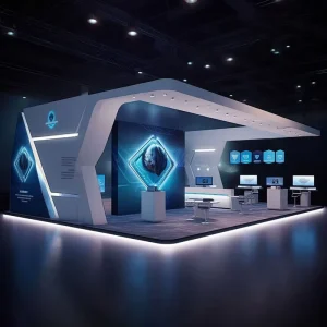 MEGA Modern Fashion Exhibition Stand Booth Modular Assembly for Pop Up Store Mall Event Trending Design