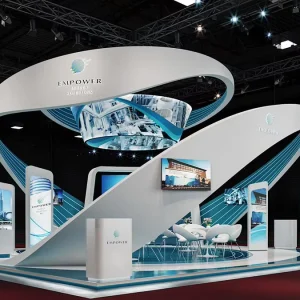 MEGA Modular Assembly Exhibition Booth for Modern Fashion Pop Up Store Mall Event Display