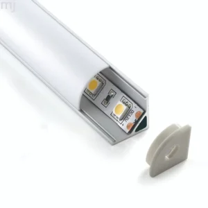 MEIJIA Corner 45 Degree Angle 6000 Series Led Aluminum Profile for Strip Light Extrusion LED Channel