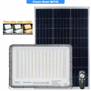 MKT60 High-Efficiency 300W Solar Flood Light IP65 Outdoor Road Park Garden Path Community Highway Public Long-Life LED Lighting
