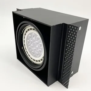 MR111 Modern Design LED Downlight Black Grille COB Recessed Ceiling for Indoor Commercial Use for Living Room