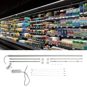 Magnetic LED Power Track Rail Retail Merchandising Store Supermarket Under Shelf Display Lighting Shelf Cabinet LED Light Strips