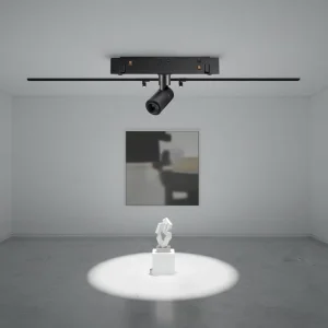 Magnetic LED Track Light 220V Modular COB Rail System Dimmable Smart Control Aluminum Surface Mounted Minimalist Art Gallery GS
