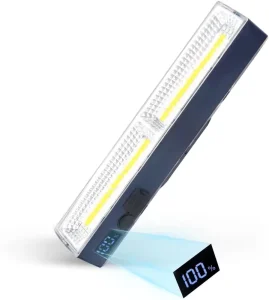 Magnetic Rechargeable 20CM 4000LM 2500mAh 216LED Waterproof Light Tubes Hook Magnets Car Repair Garage Workshop Working