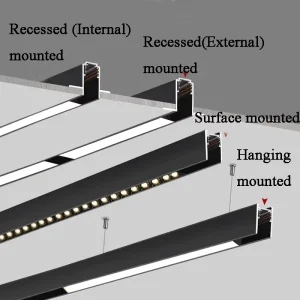 Magnetic Track System 4 Wire Rail Support Dali 0 10V Dimming Magnetic Material JYM0003