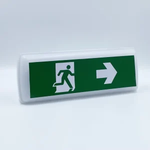 Maintained LED Emergency Bulkhead Light LED Emergency Light with Rechargeable Battery With Running Man Sticker As Exit Sign
