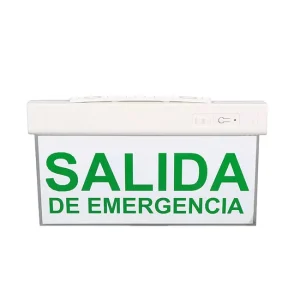Maintained LED Exit Sign Emergency LED Signage Light With Rechargeable Battery Fire Safety LED Emergency Salida Light
