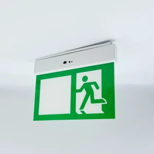 Maintained Led Exit Sign LED Emergency Light With Rechargeable Battery 4 in 1 Installation Ceiling Wall Hanging