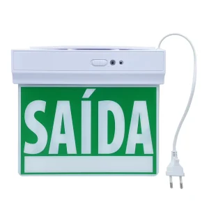 Maintained Smart Size LED Exit Sign Fire Safety LED Emergency Light With Rechargeable Battery SAIDA Light