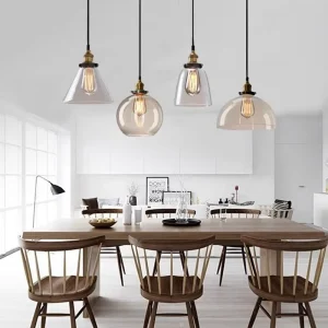 Majestic Brushed Gold Crushed Ice Bubble Glass Cylinder Cluster Pendant Light for High Ceiling Staircase Foyer Lobby